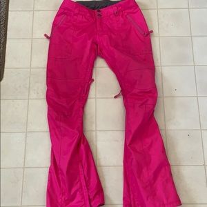 Cute magenta/hot pink snow pants